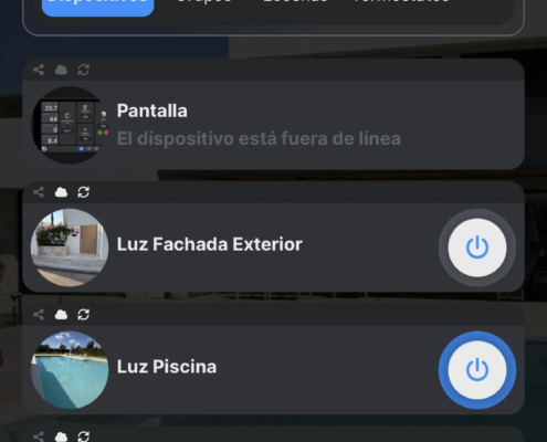 App Shelly control de iluminación en vivienda App Shelly control de iluminación en vivienda